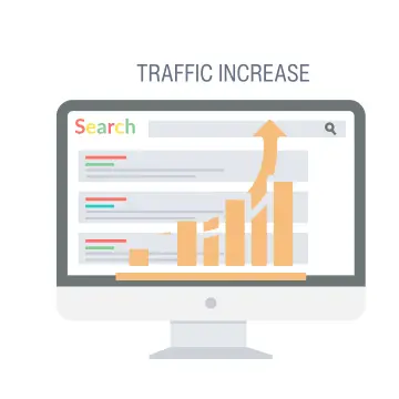 SEO increases web traffic